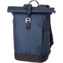 Polyester (600D) rolltop backpack Oberon, Blue