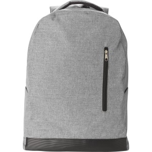 Polyester RPET (600D) backpack Celeste, light grey (Backpacks)