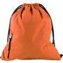 Pongee (190T) drawstring backpack Elise, orange