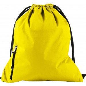 Pongee (190T) drawstring backpack Elise, yellow (Backpacks)