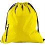 Pongee (190T) drawstring backpack Elise, yellow