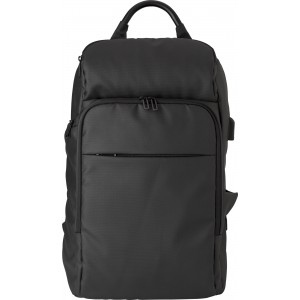 PU backpack Rishi, black (Backpacks)