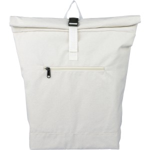 Recycled polycotton (330 gsm) rolltop backpack Thaddeus, bei