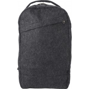 RPET felt backpack Eleanor, dark grey (Backpacks)