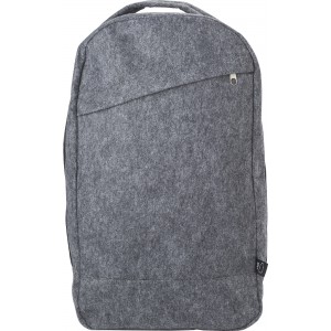RPET felt backpack Eleanor, grey (Backpacks)