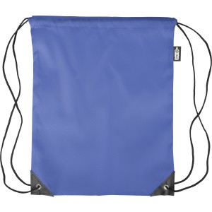 rPET polyester (210D) drawstring backpack Calix, cobalt blue