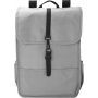 RPET Polyester (300D) flap backpack Lyric, light grey