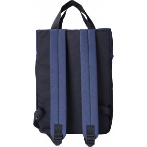 RPET polyester (600D) backpack Olive, blue (Backpacks)
