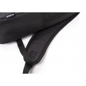 RPET polyester (600D) laptop backpack Phineas, black (Backpacks)