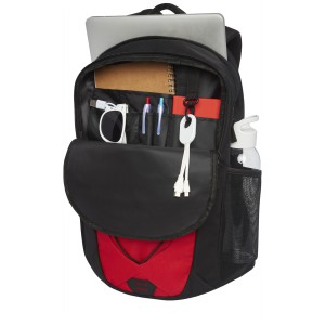 Trails backpack, Red, Solid black (Backpacks)