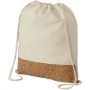 Woods cotton/ cork bottom backpack, White