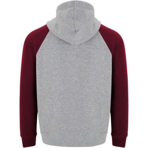 Badet kids two-tone hoodie, Heather grey, Garnet (Pullovers)