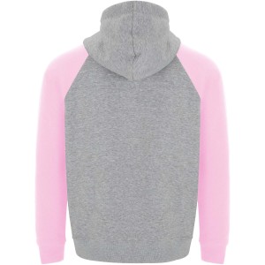 Badet kids two-tone hoodie, Heather grey, Light pink (Pullovers)