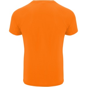 Bahrain short sleeve kids sports t-shirt, Fluor Orange (T-shirt, mixed fiber, synthetic)