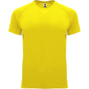 Bahrain short sleeve kids sports t-shirt, Yellow (T-shirt, mixed fiber, synthetic)