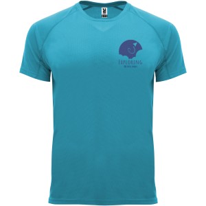 Bahrain short sleeve men's sports t-shirt, Turquois (T-shirt, mixed fiber, synthetic)