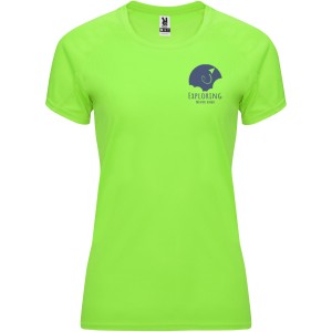 Bahrain short sleeve women's sports t-shirt, Fluor Green (T-shirt, mixed fiber, synthetic)