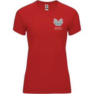 Bahrain short sleeve women's sports t-shirt, Red (T-shirt, mixed fiber, synthetic)