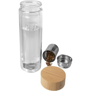 Bailey 400 ml borsilicate glass infuser bottle with bamboo l (Glasses)