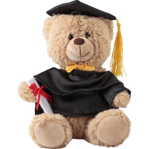 Plush graduation bear Magnus, Brown/Khaki