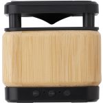 Bamboo and ABS wireless speaker and charger, brown (9319-11)