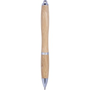 Bamboo ballpen Carson, brown (Wooden, bamboo, carton pen)