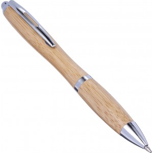 Bamboo ballpen Carson, brown (Wooden, bamboo, carton pen)