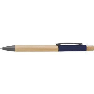 Bamboo ballpen Cesar, blue (Wooden, bamboo, carton pen)