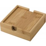 Bamboo coaster set, bamboo (429379-823CD)