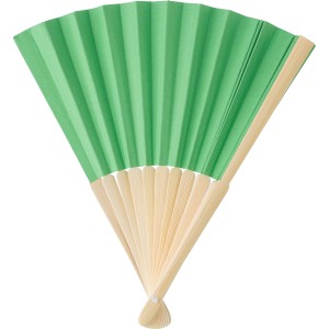 Bamboo hand held fan Elio, Green (Fan)