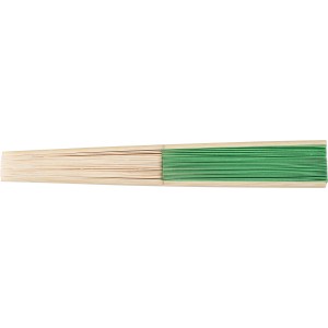 Bamboo hand held fan Elio, Green (Fan)