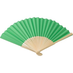 Bamboo hand held fan Elio, Green (Fan)