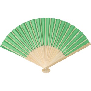 Bamboo hand held fan Elio, Green (Fan)