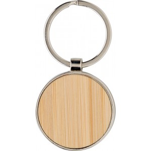 Bamboo and metal key chain Tillie, bamboo