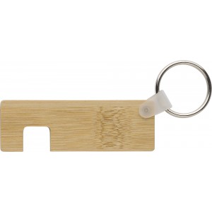 Bamboo key holder with phone holder Orlando, brown
