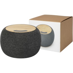 Ecofiber bamboo/RPET Bluetooth<sup>®</sup> speaker and wireless charg