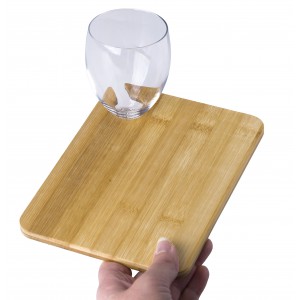 Bamboo serving board Kennedy, brown