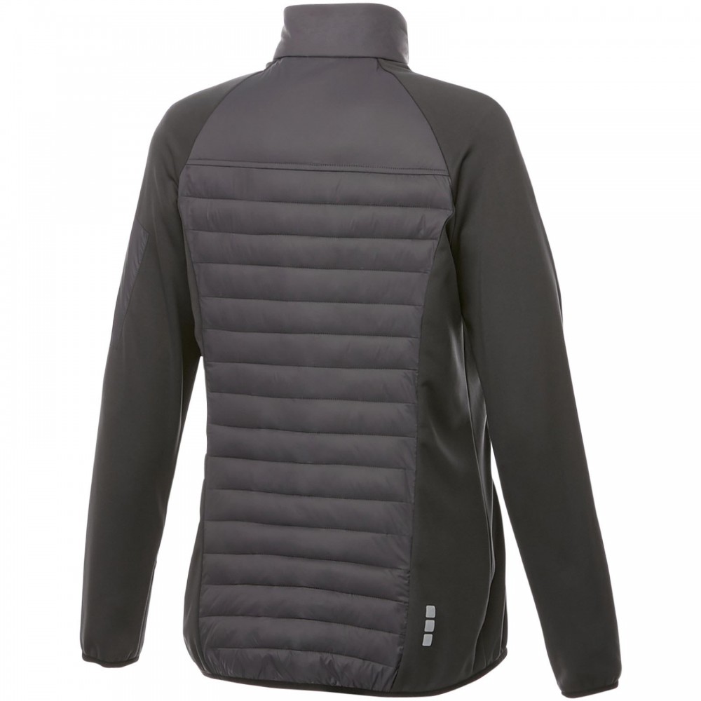 Printed Banff women's hybrid insulated jacket, Storm Grey, XL (Jackets)