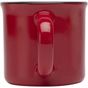 Bari 240 ml ceramic mug, Red (Mugs)