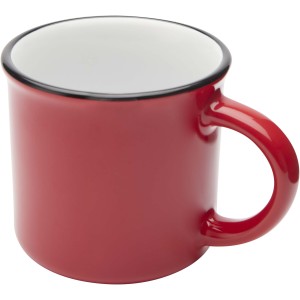 Bari 240 ml ceramic mug, Red (Mugs)