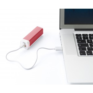 ABS power bank Nia, red (Powerbanks)