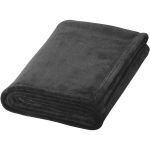 Bay extra soft coral fleece plaid blanket, solid black (11281000)