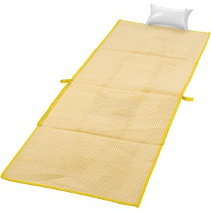 Bonbini foldable beach tote and mat, Yellow (Beach bags)