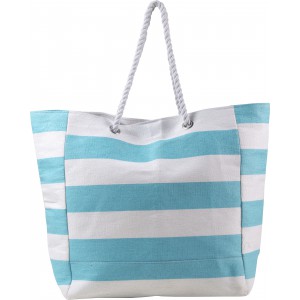 Cotton beach bag, light blue (Beach bags)