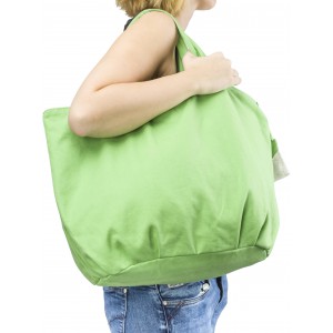 Cotton beach bag,, light green (Beach bags)