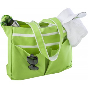 Cotton beach bag,, light green (Beach bags)