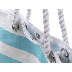 Cotton beach bag Luzia, light blue (Beach bags)