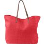 Laminated nonwoven (180 gr/m2) beach bag Sana, red