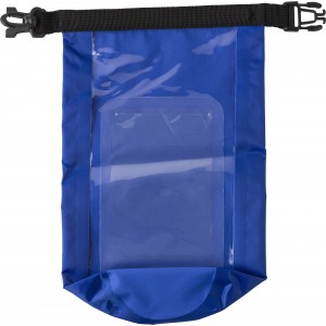 Polyester (210T) watertight bag, Cobalt blue (Beach bags)