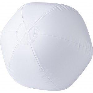 PVC beach ball, white (Beach equipment)